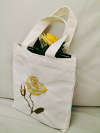 Golden Centifolia- Mini Book-Bouquet Holder