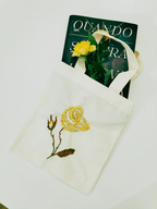 Golden Centifolia- Mini Book-Bouquet Holder