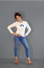 Blue Roses Triskelion Jersey Top No. 1