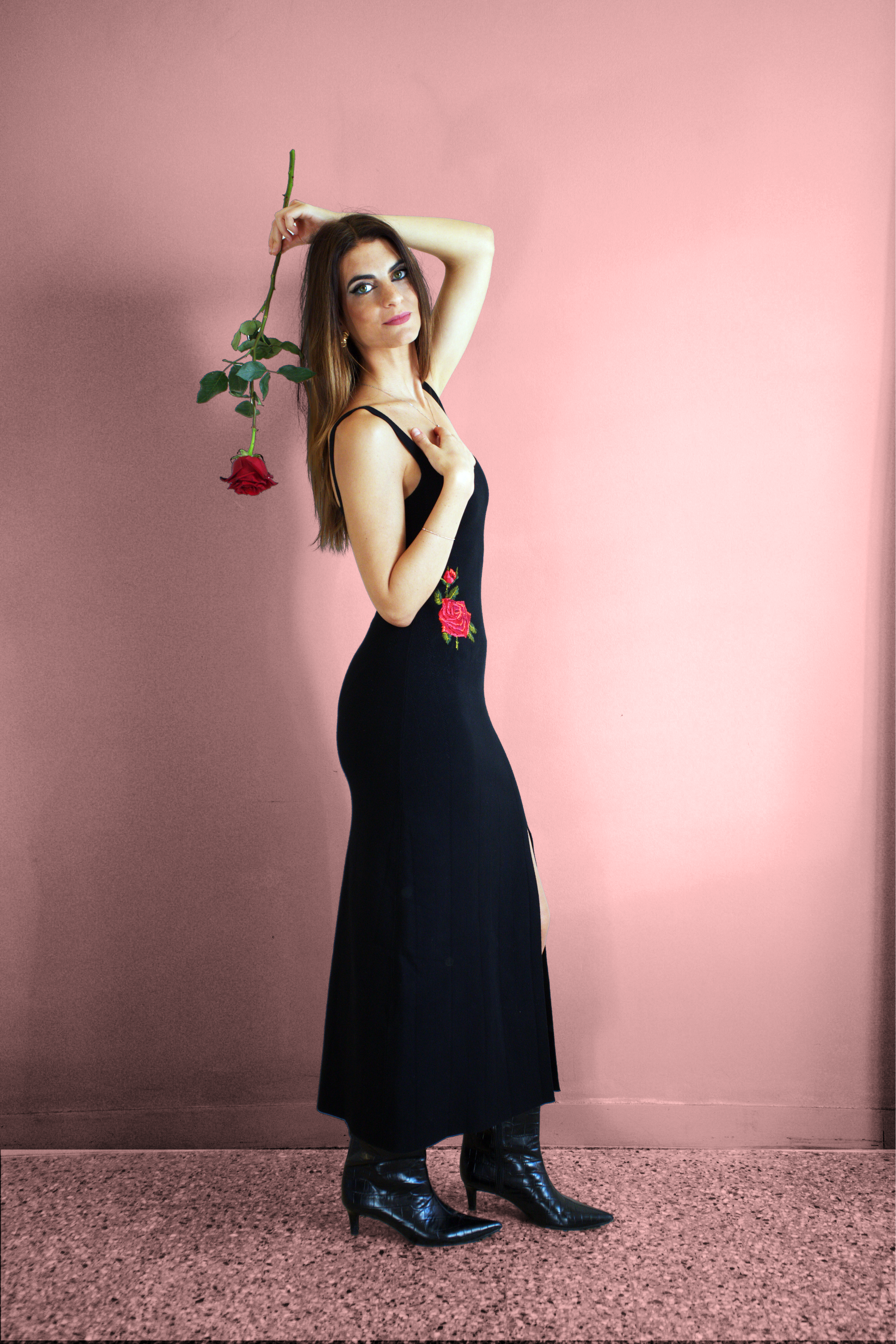 Red Rose Hips Dress No. 1